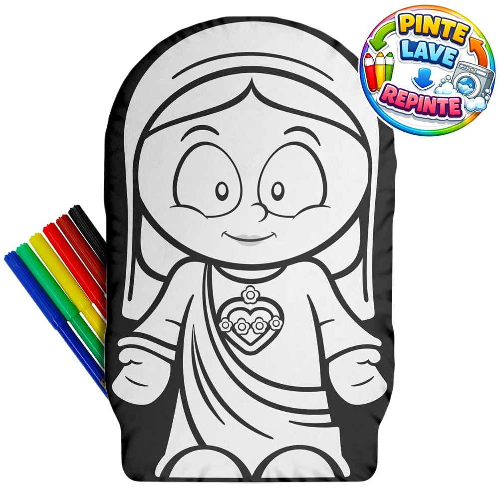Boneco Naninha Maria de Colorir