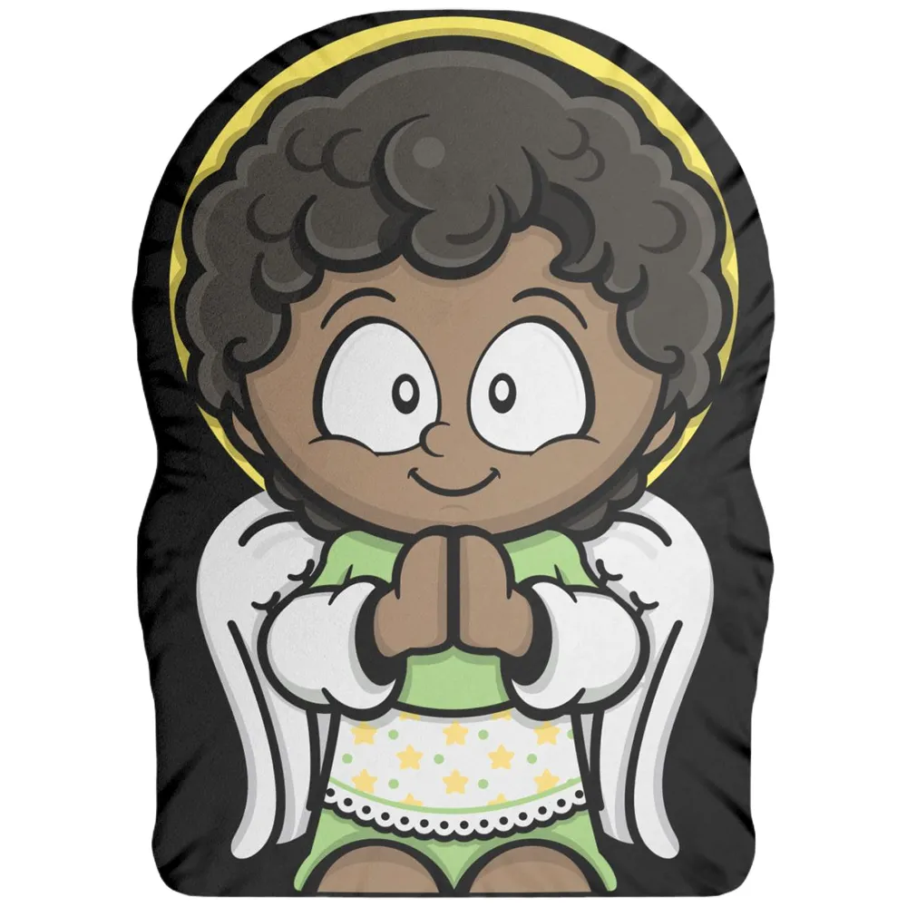 Boneco Almofada Naninha Anjo da Guarda - Negro