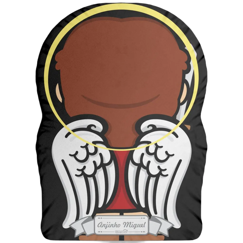 Boneco Almofada Naninha Anjo Miguel Sorrindo - Imagem 2