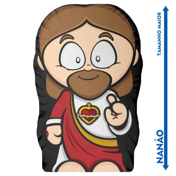 Nanão Boneco Almofada Sagrado Coração de Jesus