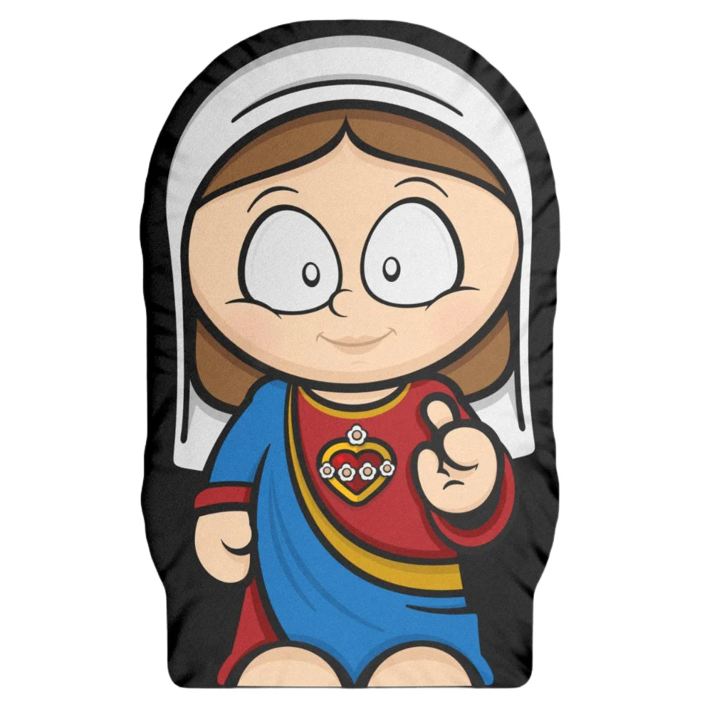 Boneco Almofada Naninha Imaculado Coração de Maria