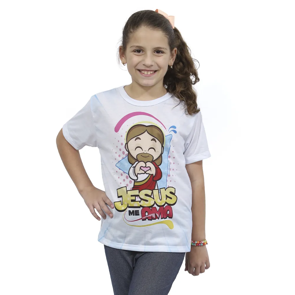 Camiseta Jesus me Ama - Branca - Imagem 2