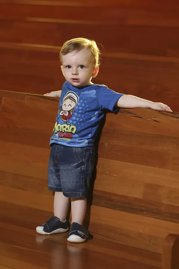 Camiseta Maria me Ama - Azul - Imagem 2