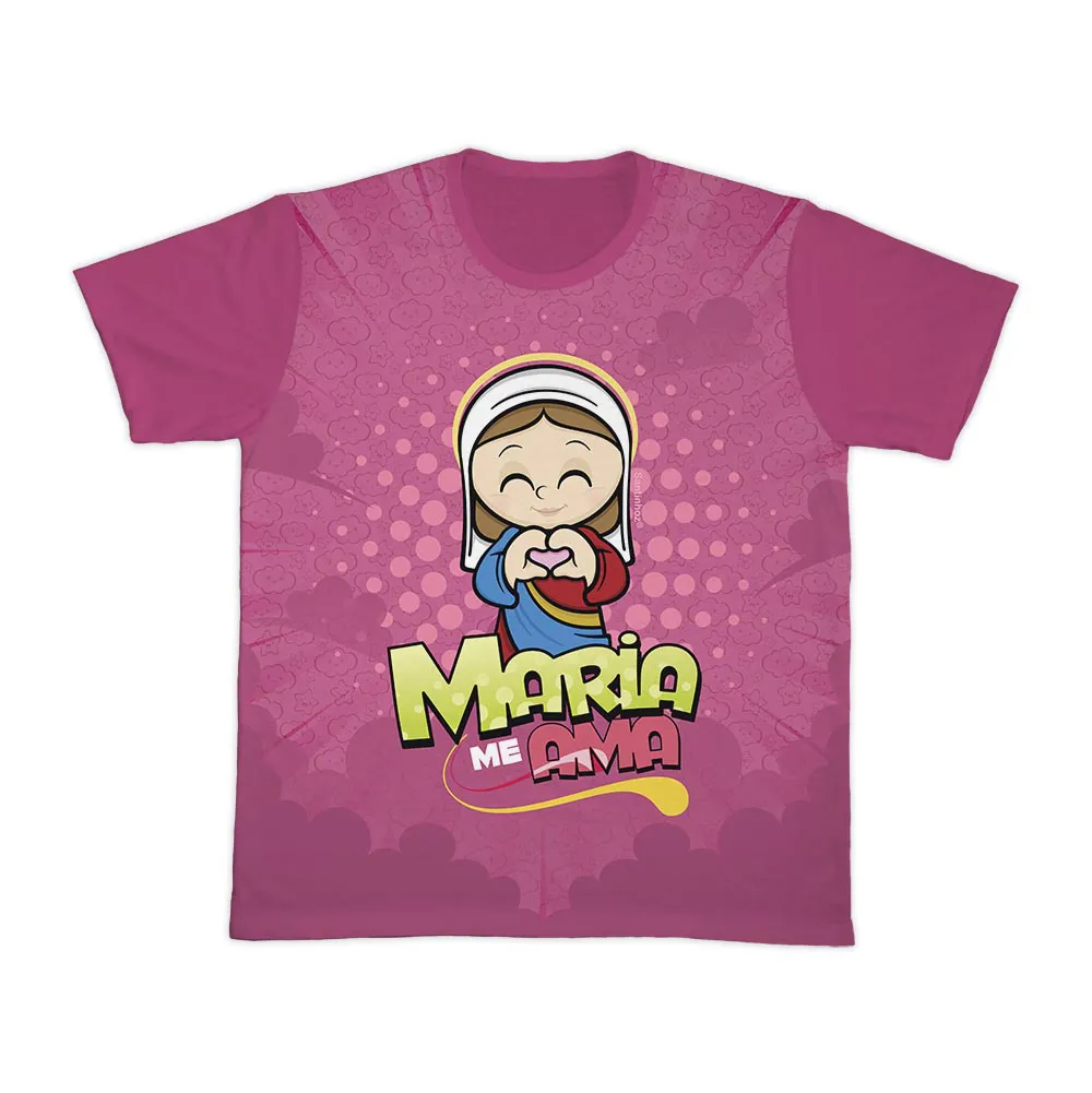 Camiseta Maria me Ama - Pink