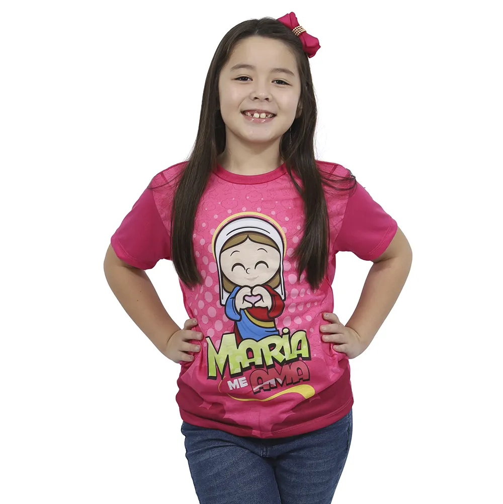 Camiseta Maria me Ama - Pink - Imagem 2