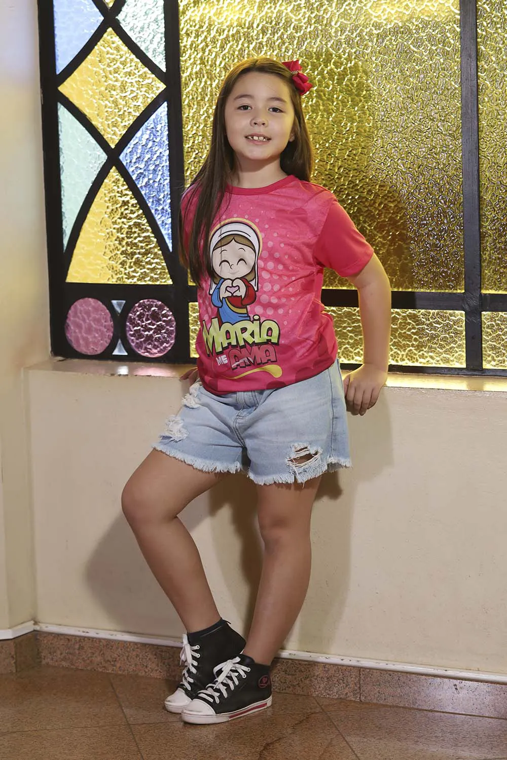 Camiseta Maria me Ama - Pink - Imagem 3