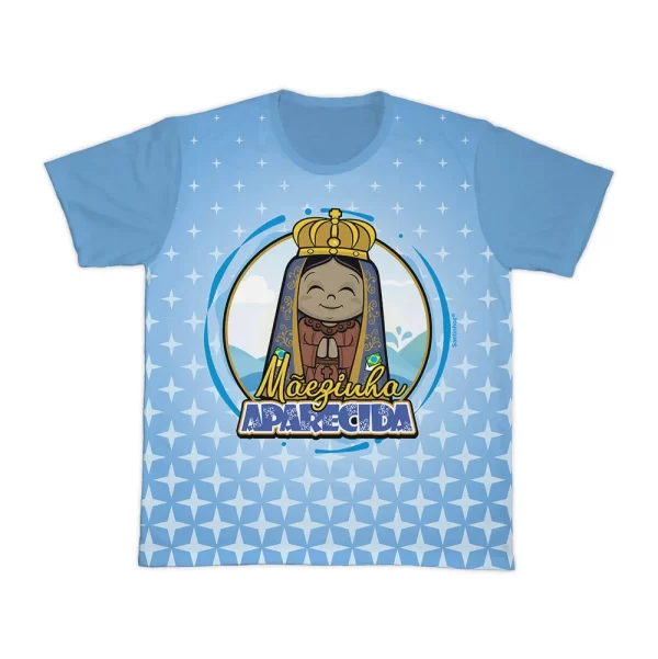 Camiseta Nossa Senhora Aparecida- Turquesa