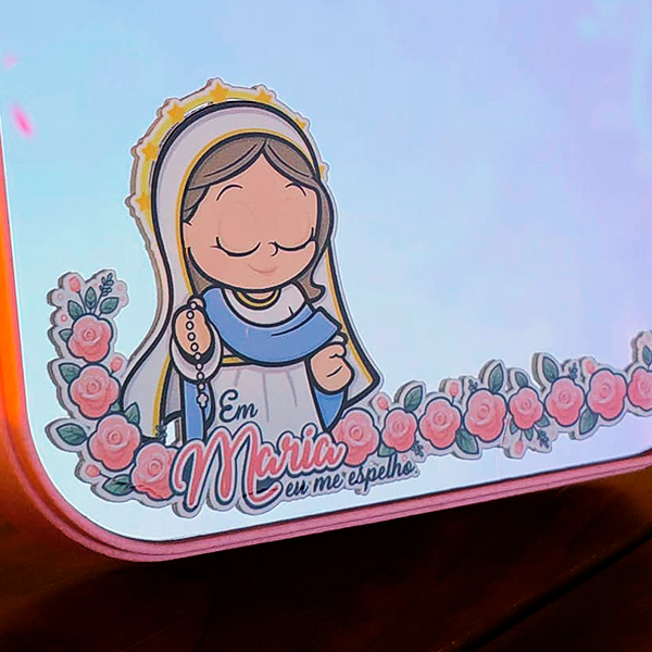 Espelho de Mesa "Em Maria Eu Me Espelho" - Imagem 3