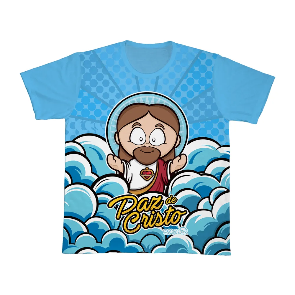 Camiseta Paz de Cristo - Azul
