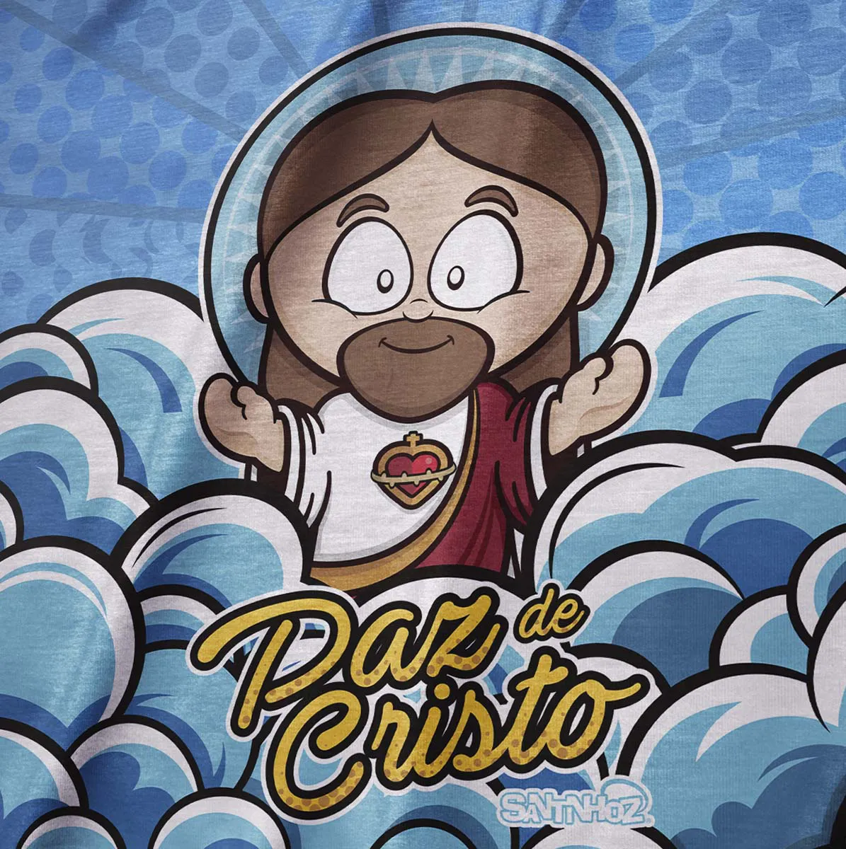 Camiseta Paz de Cristo - Azul - Imagem 2