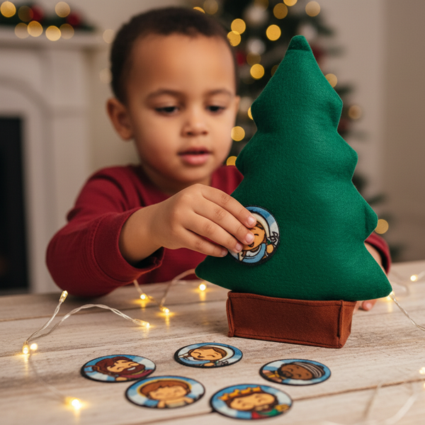 Árvore de Natal em Feltro Santinhoz