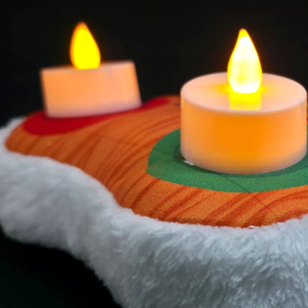 Coroa do Advento com 4 velas LED - Imagem 3