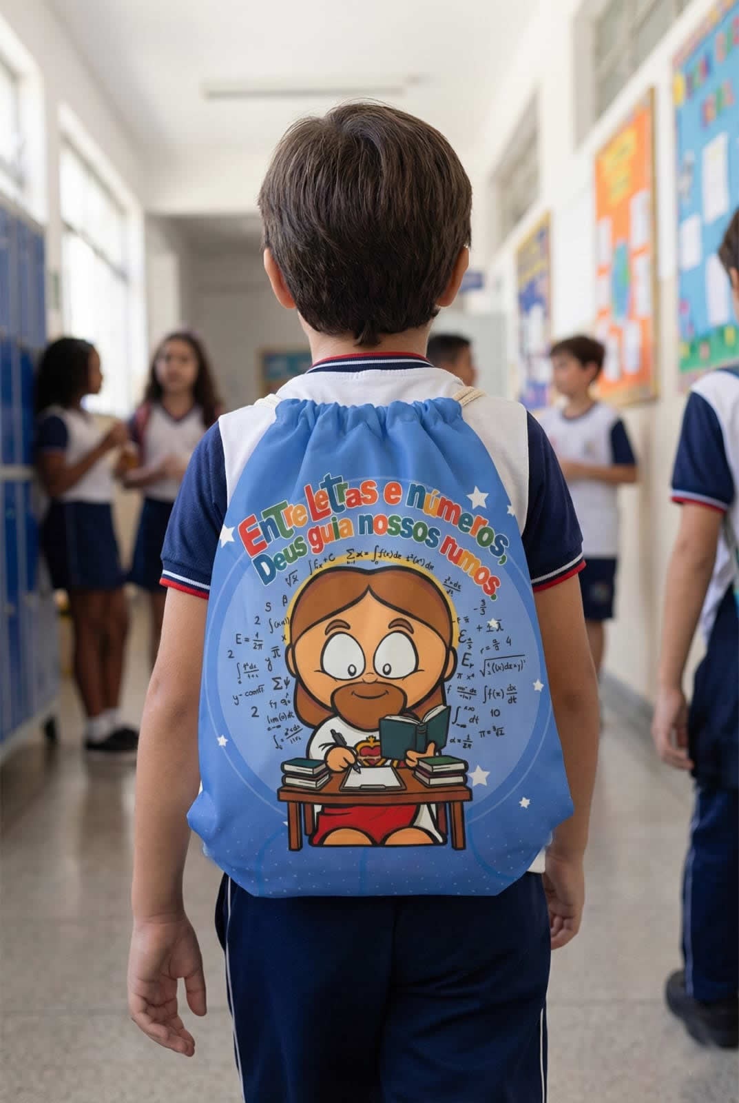 Saco Mochila - Deus Guia nossos Rumos