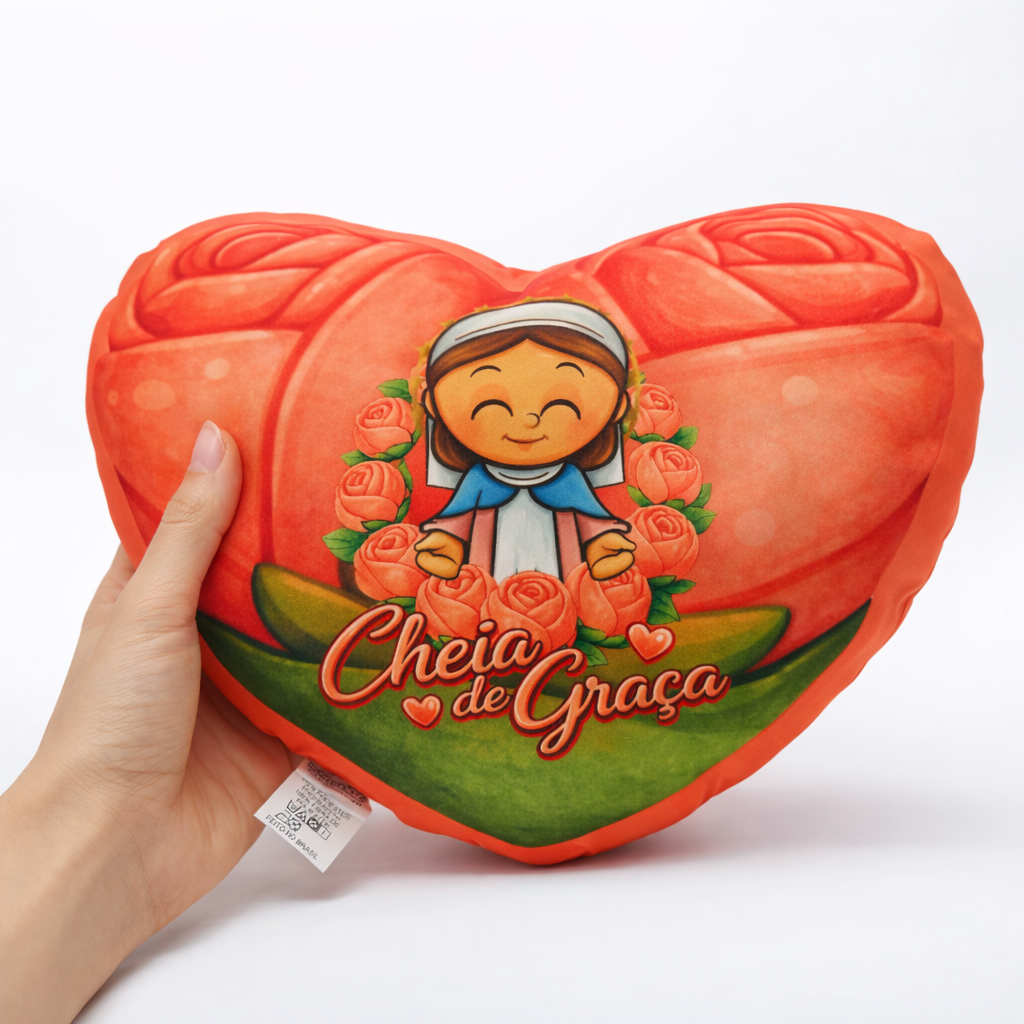 Almofada Coração - Cheia de Graça - Imagem 4