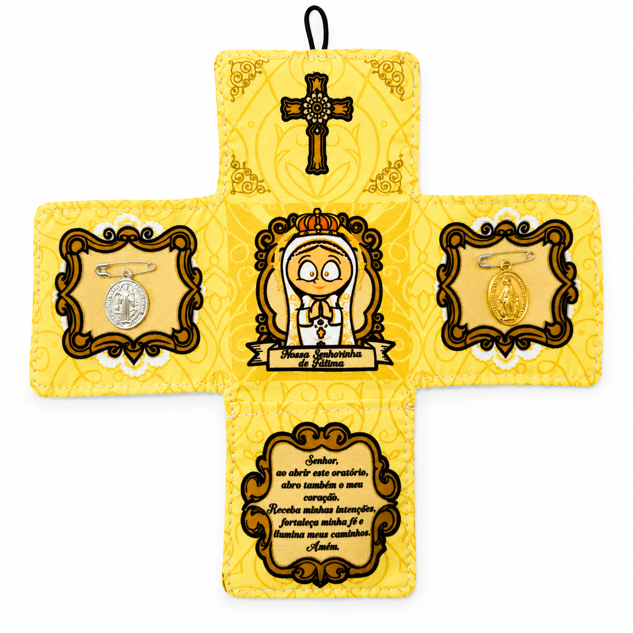 Oratório de Bolso - Nossa Senhora de Fátima