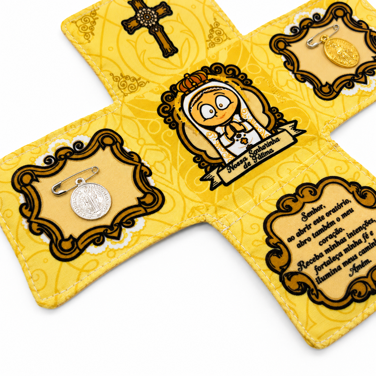 Oratório de Bolso - Nossa Senhora de Fátima - Imagem 4