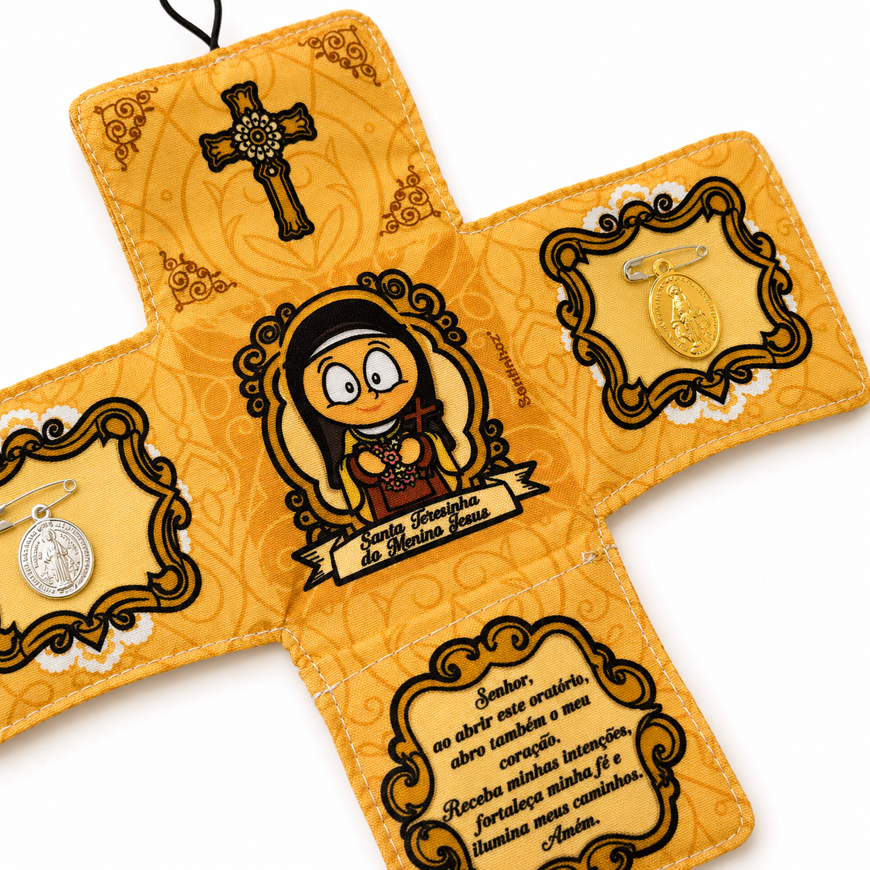 Oratório de Bolso - Santa Teresinha do Menino Jesus - Imagem 4