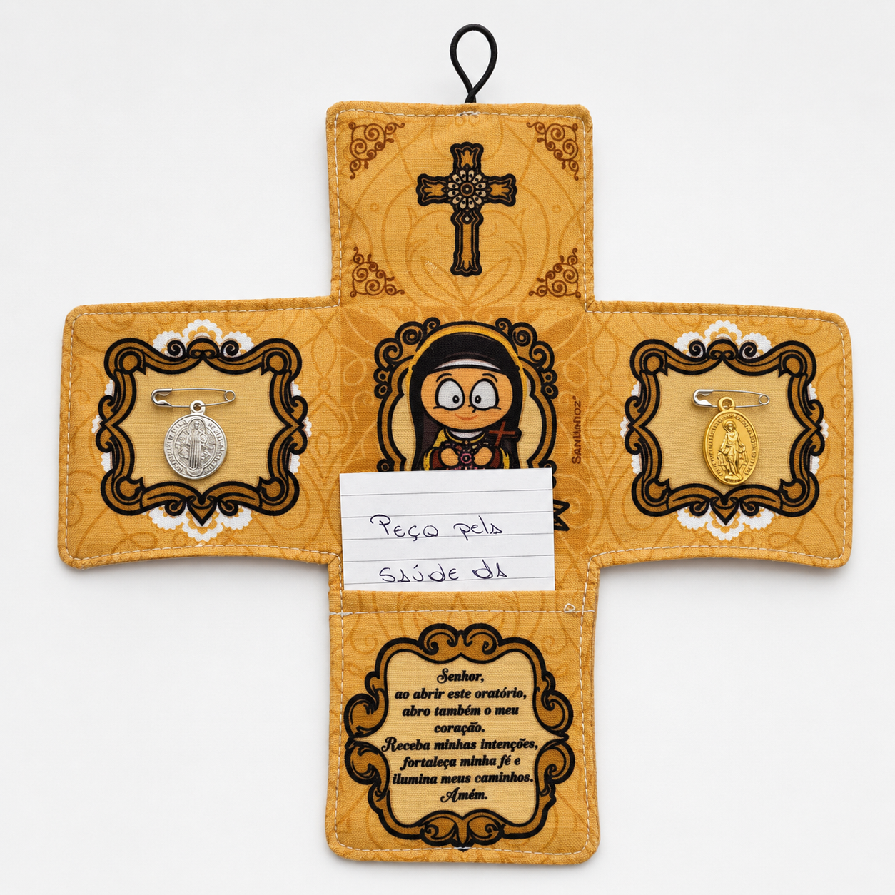 Oratório de Bolso - Santa Teresinha do Menino Jesus - Imagem 3