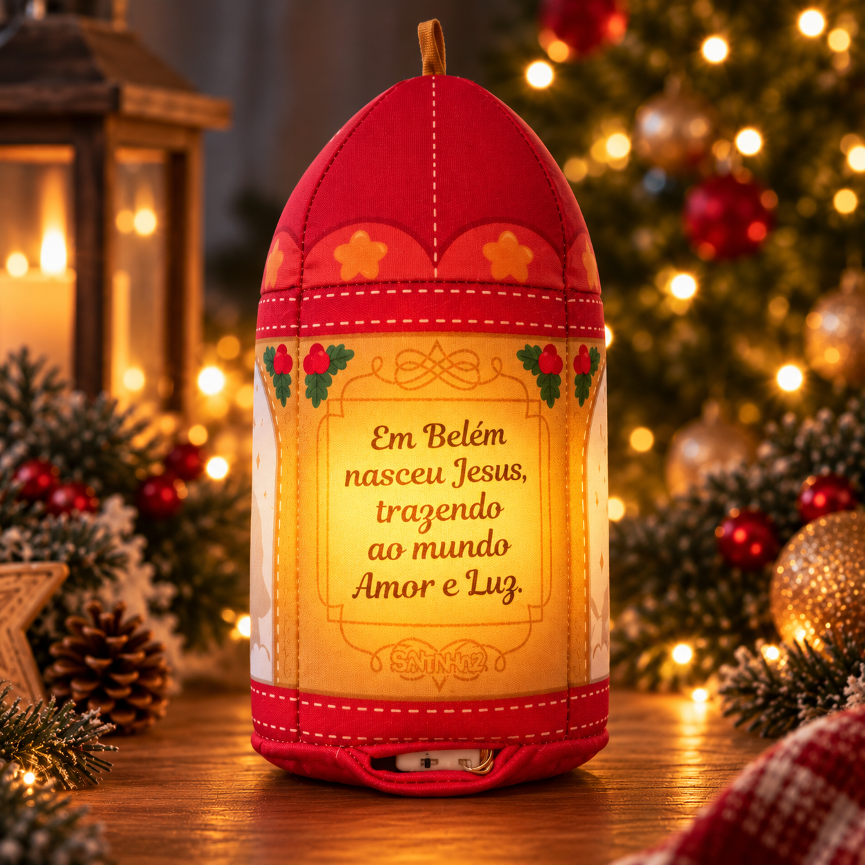 Lanterna de Tecido Sagrada Família — Luz de Natal - Imagem 2