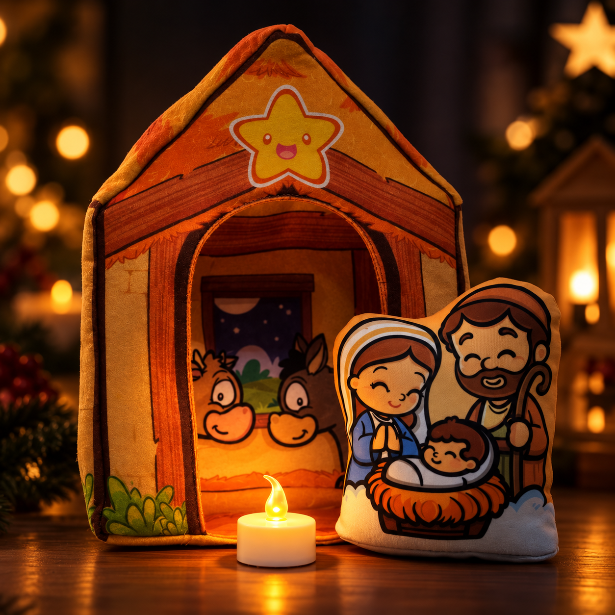 Capelinha Presépio - Vela LED - Imagem 2